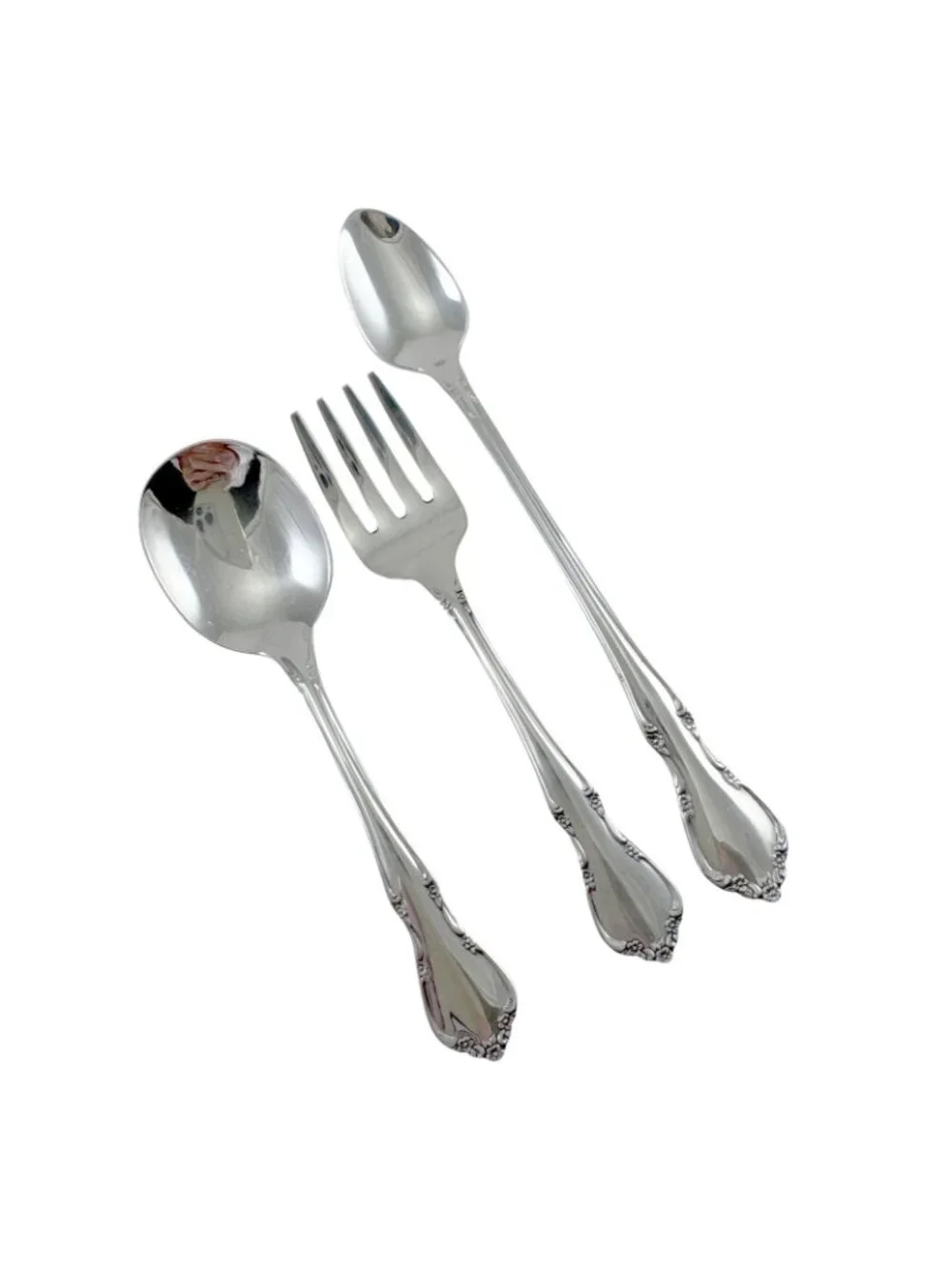Toddletime Stainless Steel Oneida Flatware Youth Baby Progress Set Vintage 1990s
